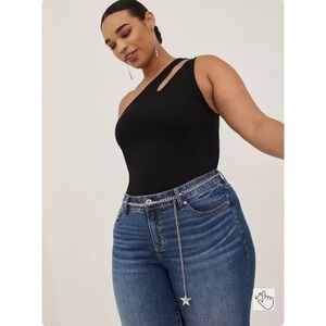 Torrid Silver Star Layered Chain Belt Plus NWT 17144413 Metal Curb Chain
